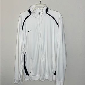 Nike Men’s Dri-Fit, white, zip up jacket. Sz XL